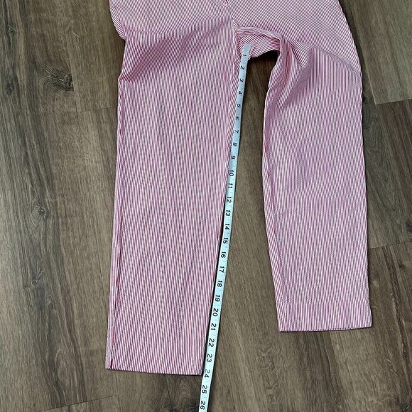 EUC Talbots Perfect Crop Pink Seersucker Sz 2 - Picture 10 of 13